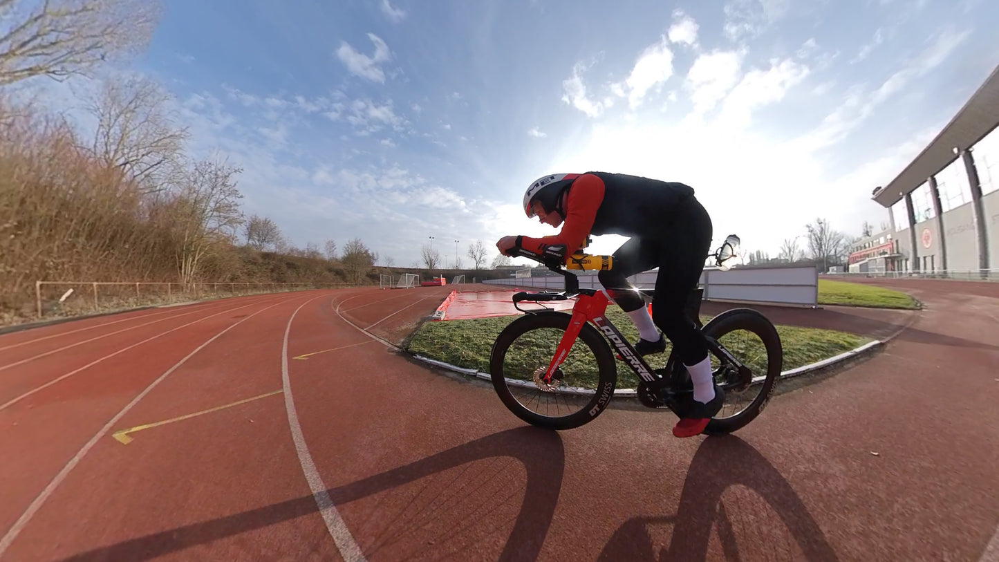 Aero BTA Double Bottle Mount — Between-The-Arms Hydration System with Aerocone