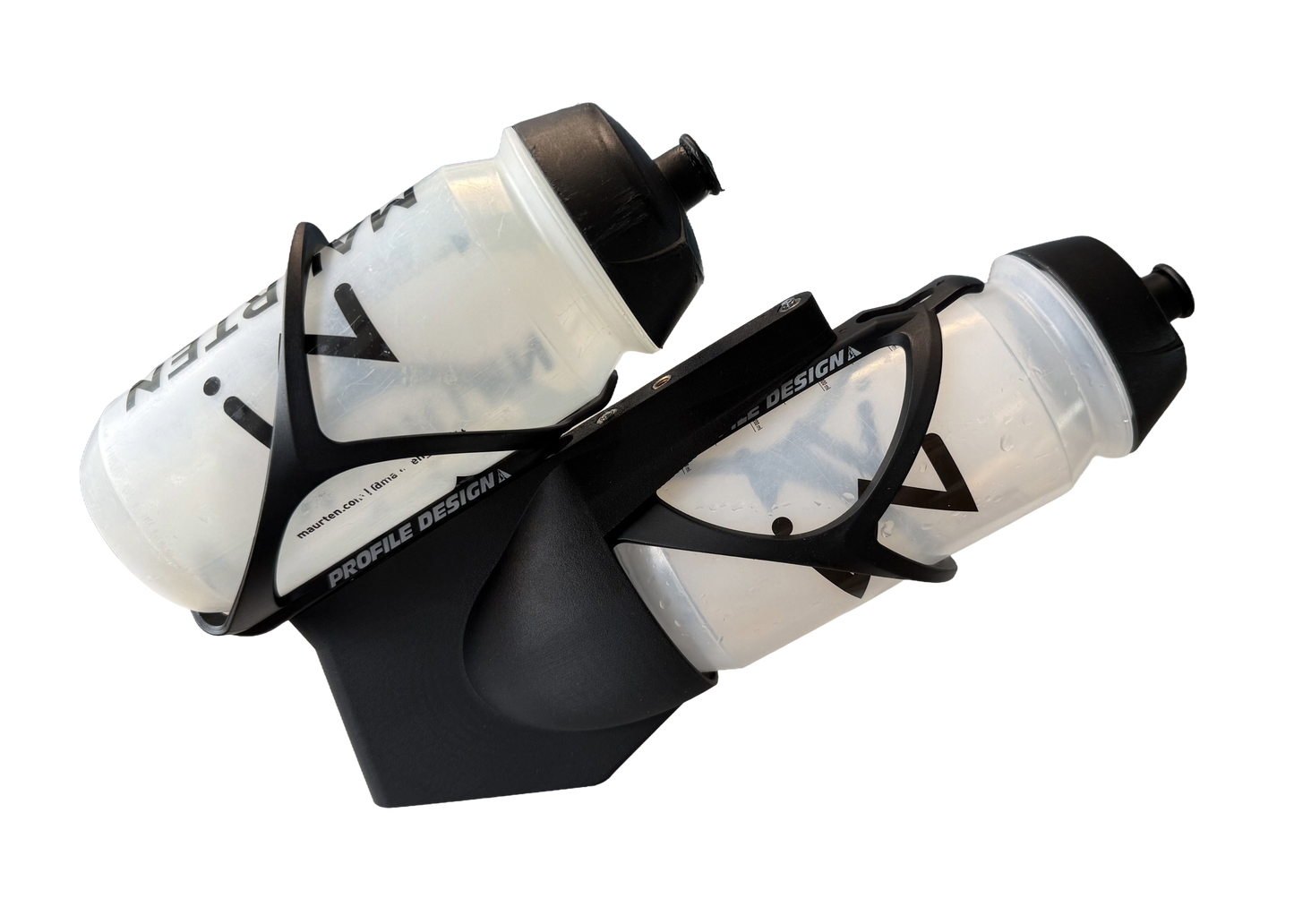 Aero BTA Double Bottle Mount — Between-The-Arms Hydration System with Aerocone