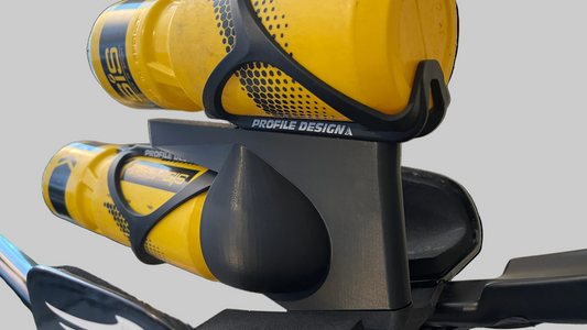 Aero BTA Double Bottle Mount — Between-The-Arms Hydration System with Aerocone